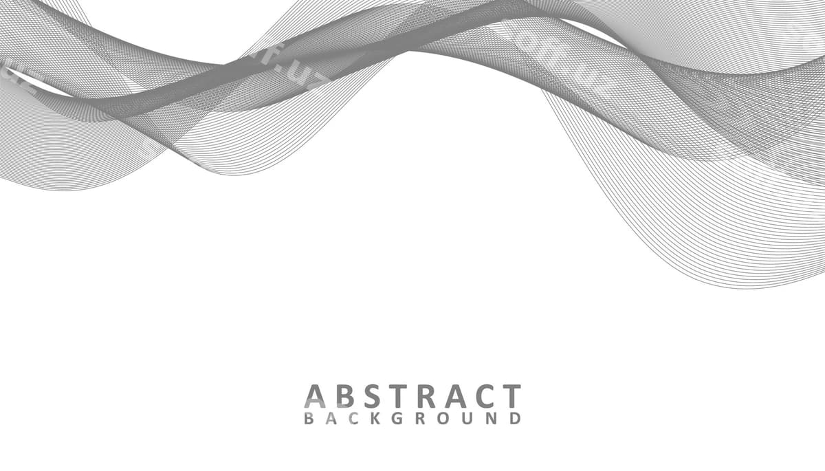 Abstrakt kulrang oq to'lqalar fon | Abstract grey white waves background