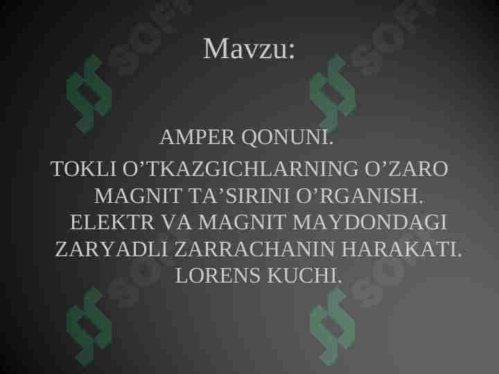 amper qonuni