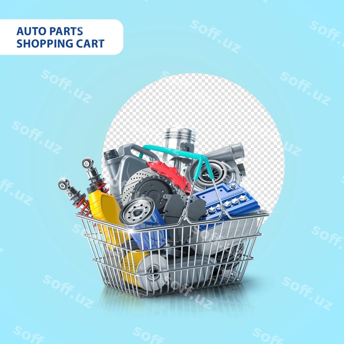 Avto qismlari savat dizayni | Auto parts shopping cart design