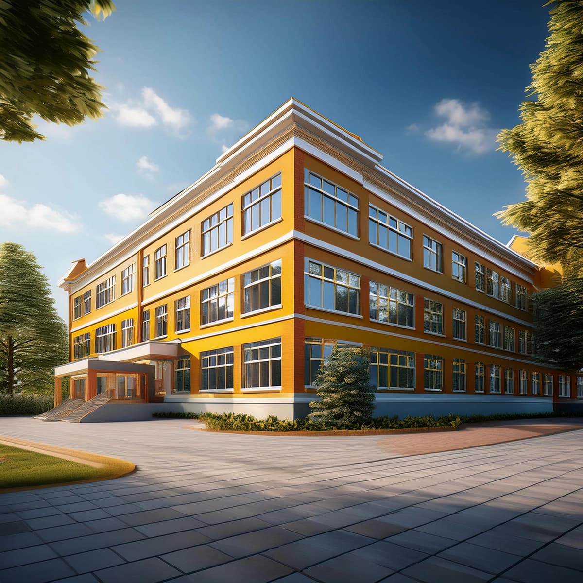 Orqa maktab binosi | Back school school building