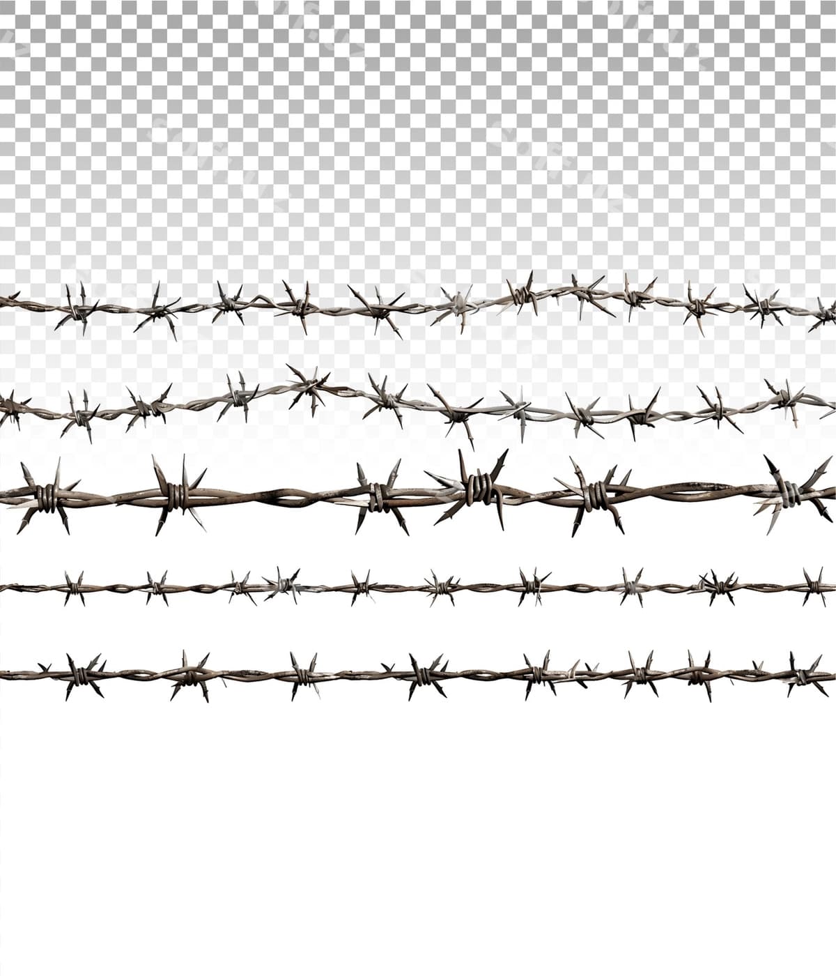 Biklamli drajbu ahtari ajralgan | Barbed wire fence isolated