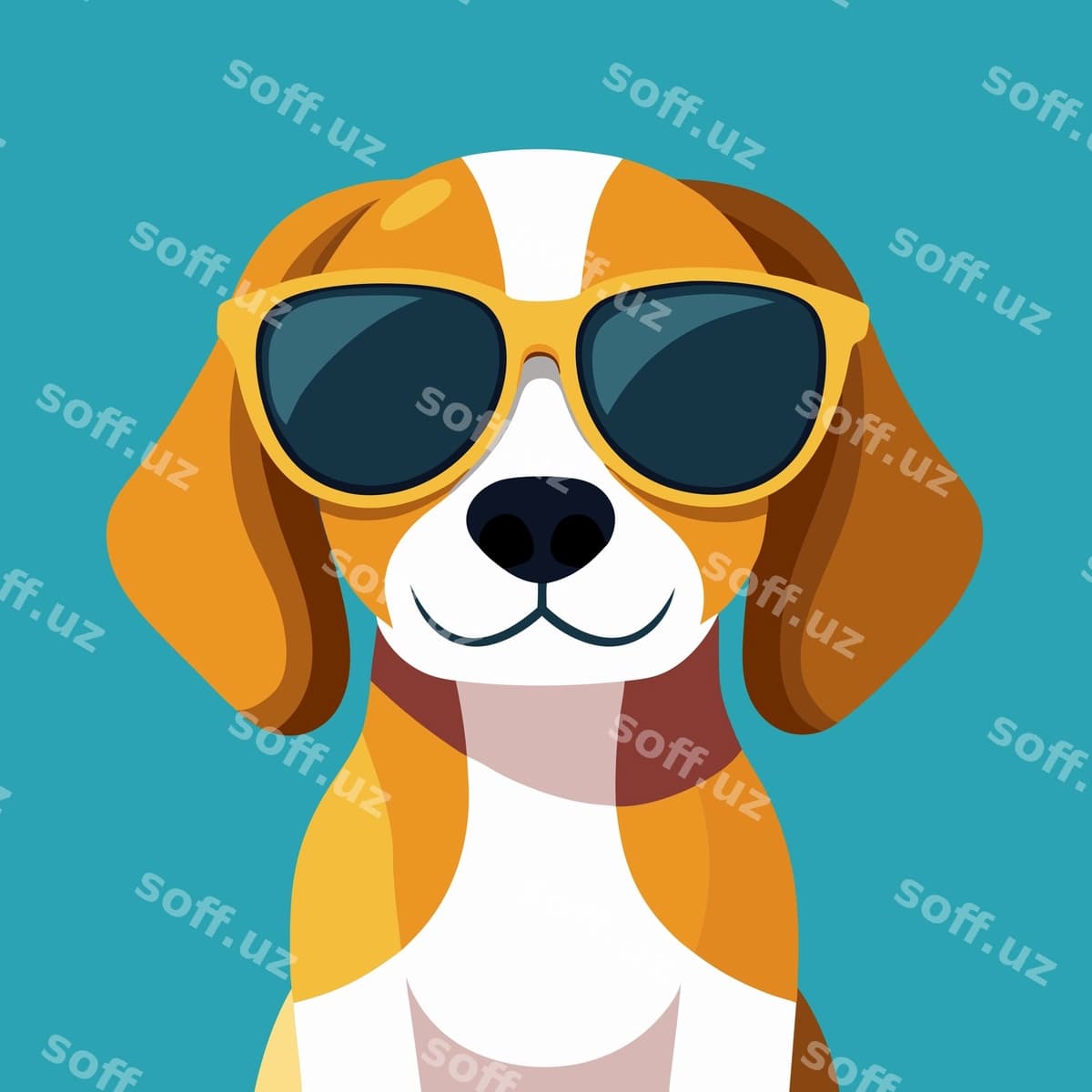 Biygel iti vektor | Beagle dog vector