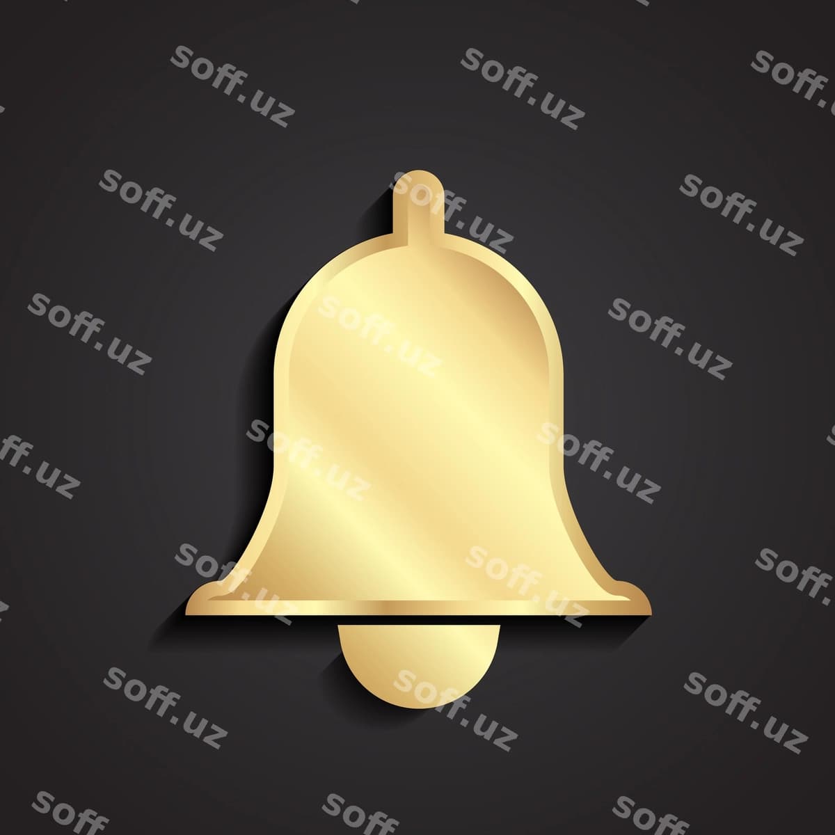 Bell 3d golden media logotipi | Bell 3d golden media logo