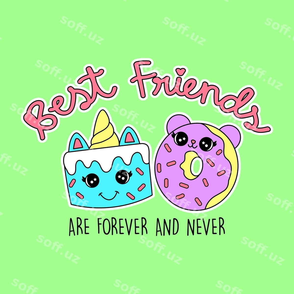 Eng yaxshi do'stlar torti donut | Best friends cake donut