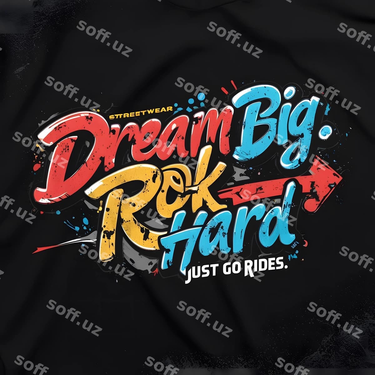 Katta arzimang, qiyinchilik bilan ishlangan futbolka dizayni | Big dream work hard tshirt design