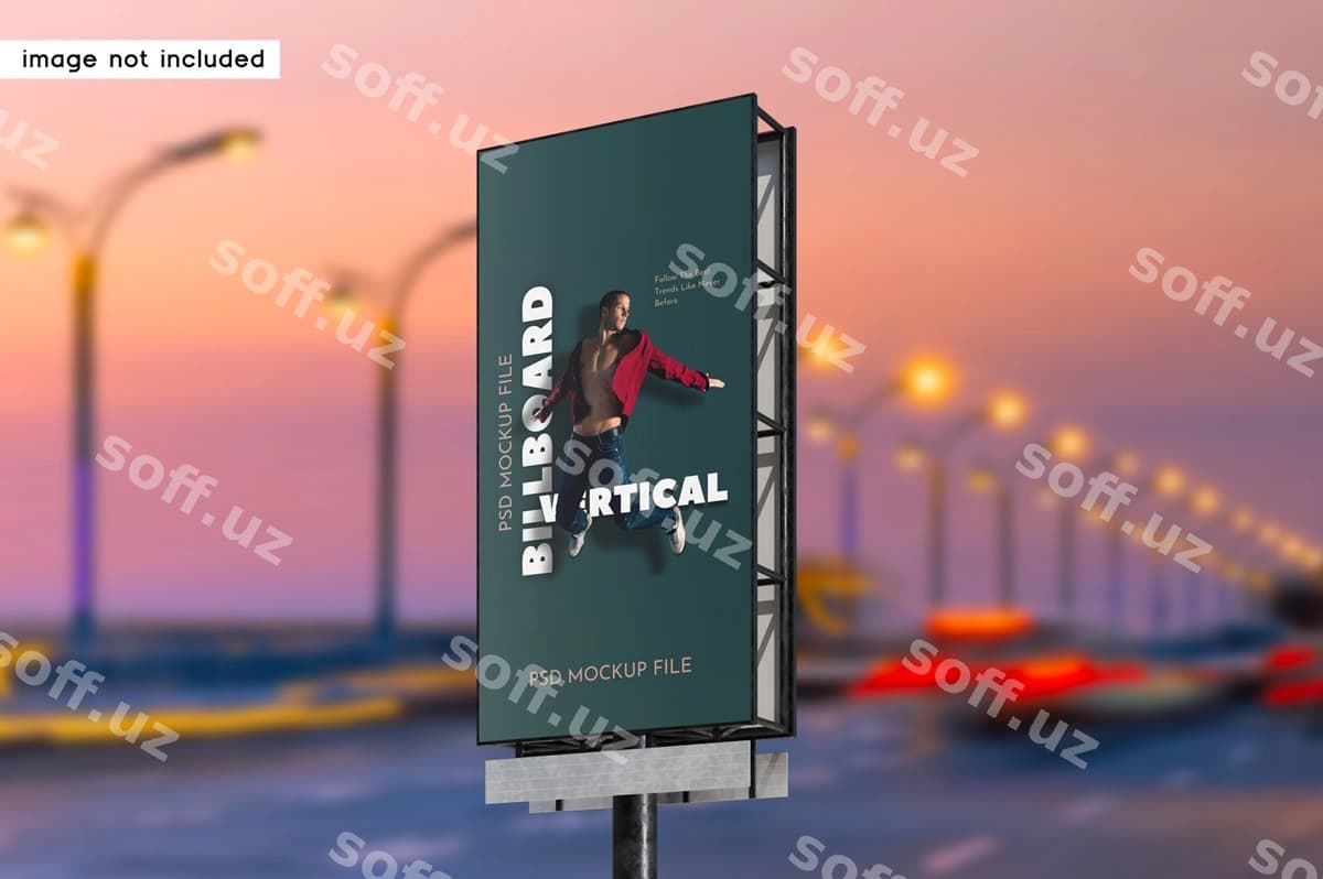 Billboard namuna yo'li | Billboard mockup road