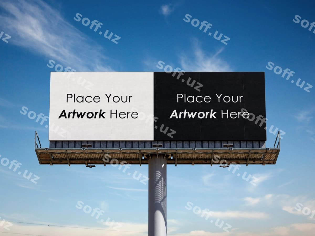 Billboard namuna ko'rinishi | Billboard mockup view