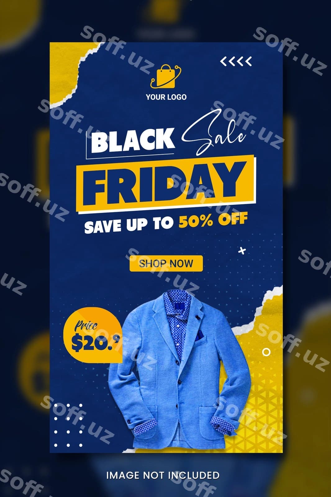 Qora juma sotuv banderasi | Black friday sale banner