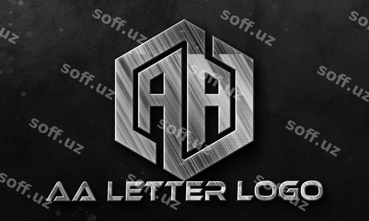 Qora oq logotip harfi | Black white logo letter
