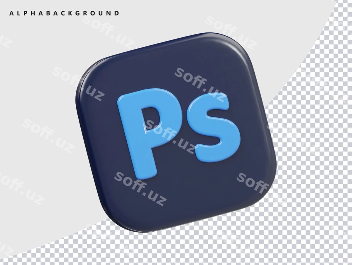 Ko'k qora kvadrat p p yozilgan | Blue black square with p p written it