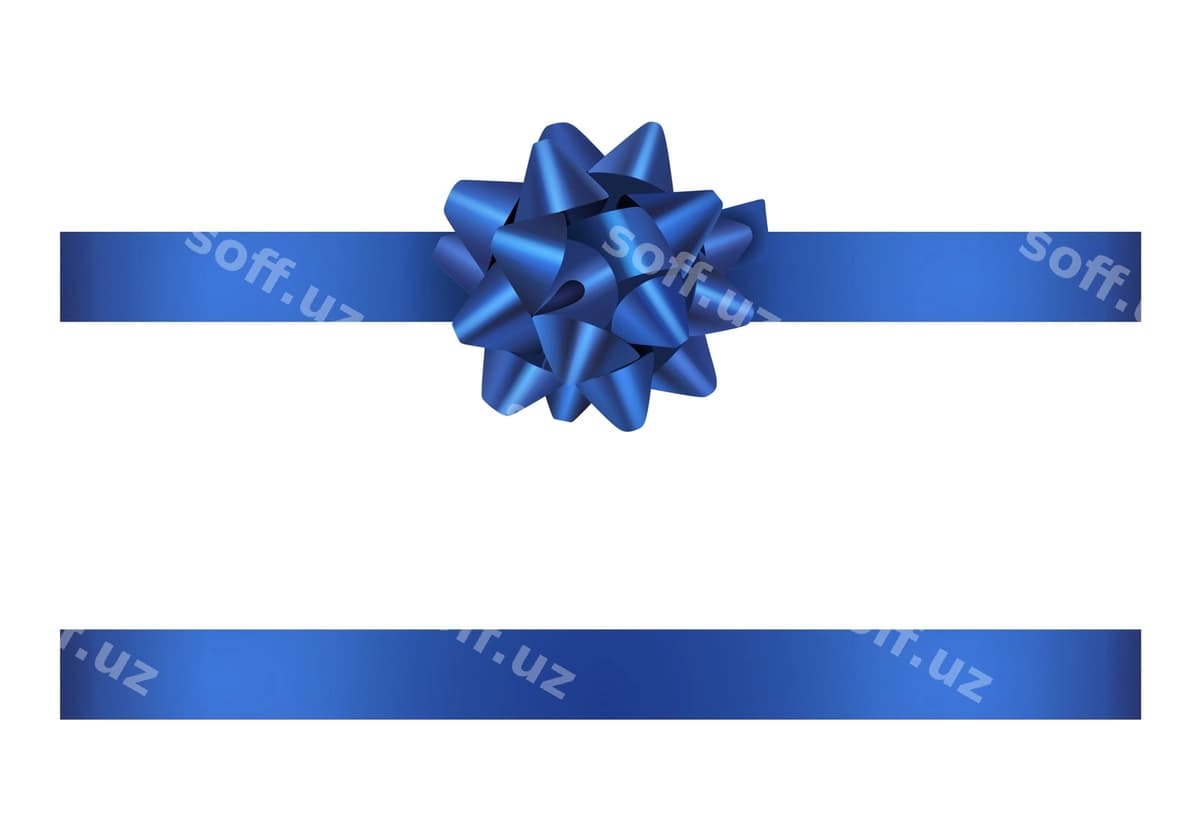 Ko'k qaramon lenta | Blue bow ribbon