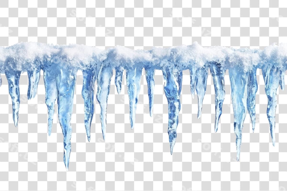 Ko'k mrok mroklari qish qor | Blue icicle icicles winter snow