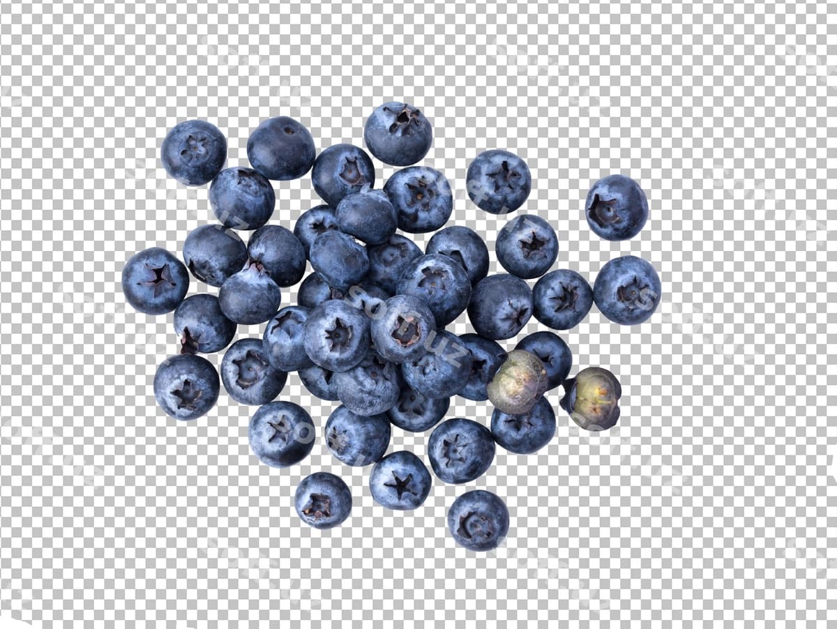 Yashil uzum ajraltirilgan alpha qatlam | Blueberries isolated alpha layer