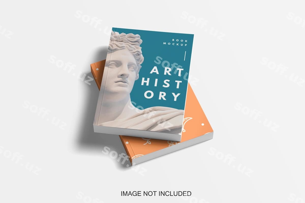 Kitob varaqi namunasi | Book cover mockup