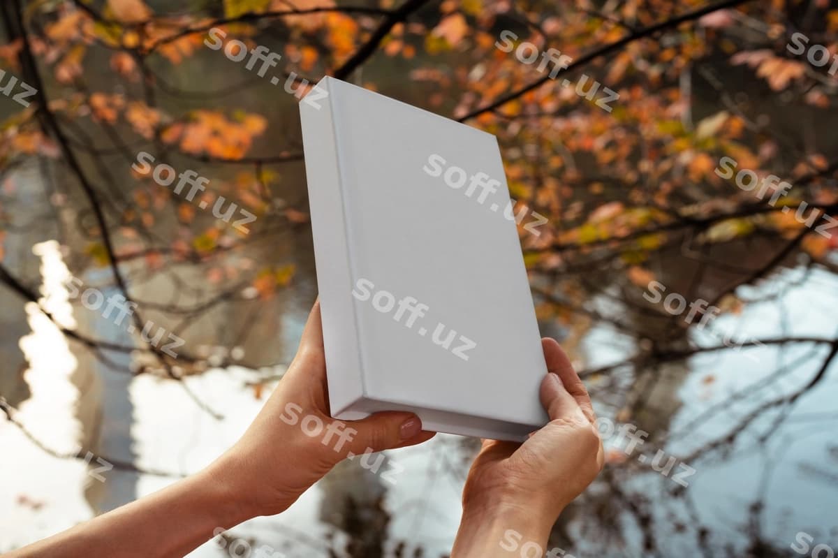 Kitob namuna tabiat | Book mockup nature