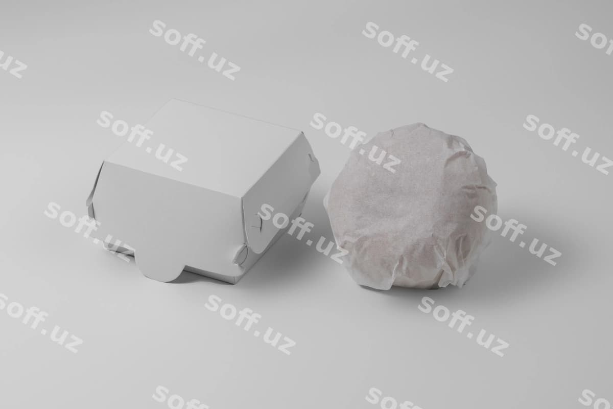 Quticha namuna dizayni fast food | Box mock up design fast food