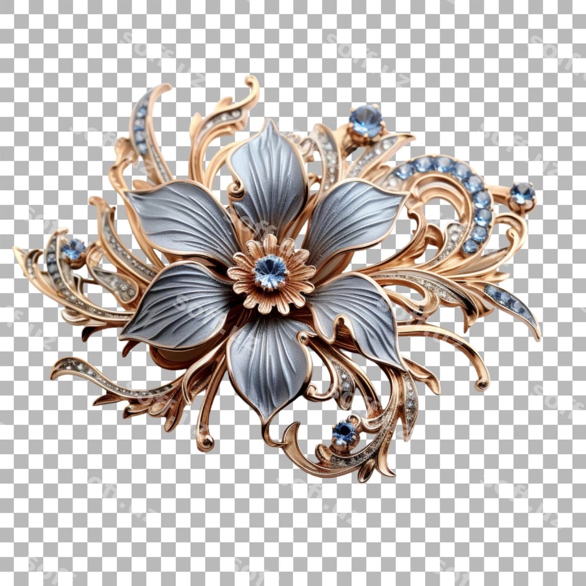 Brosh shaffof orqa fonda | Brooch transparent background