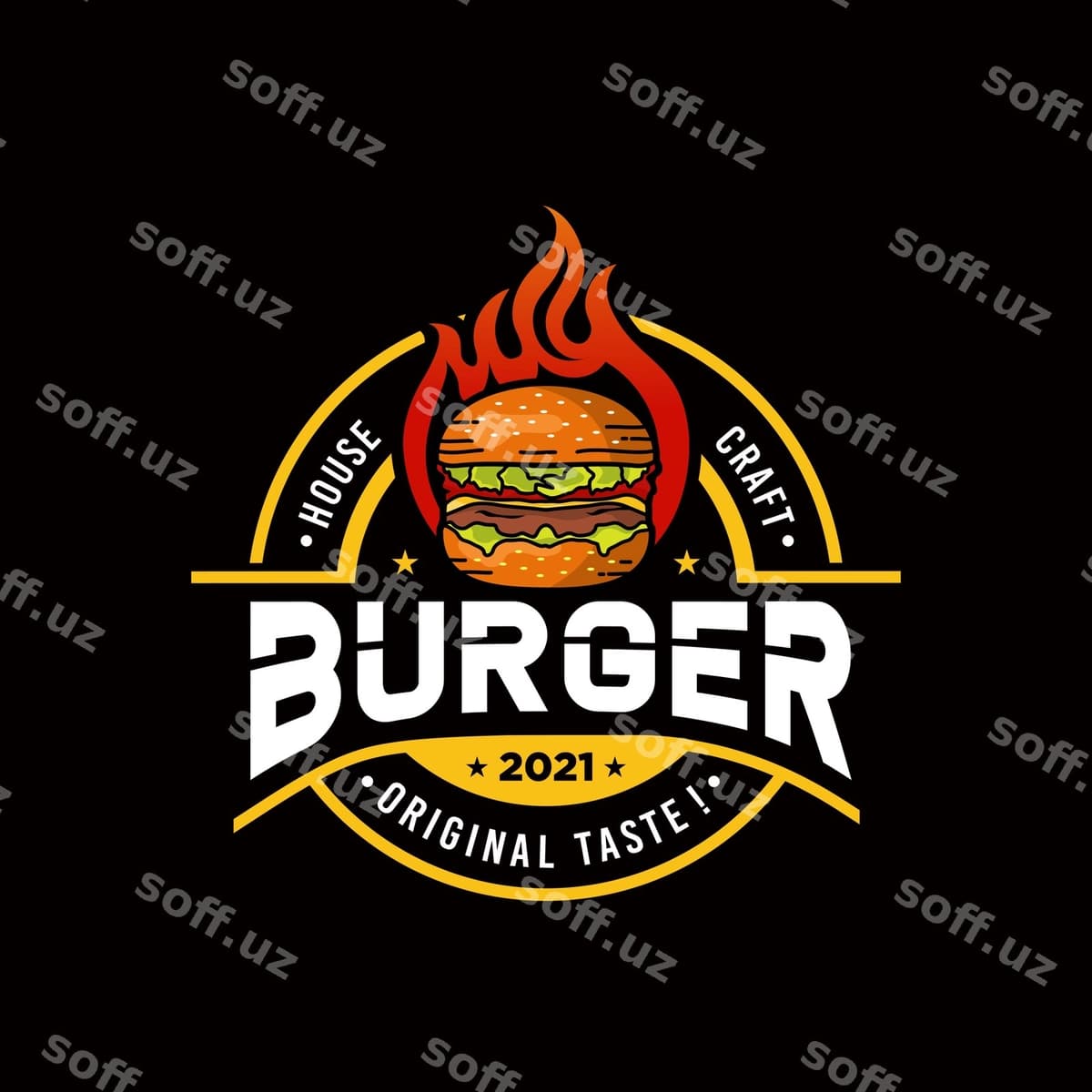 Burger logo shabloni | Burger logo template