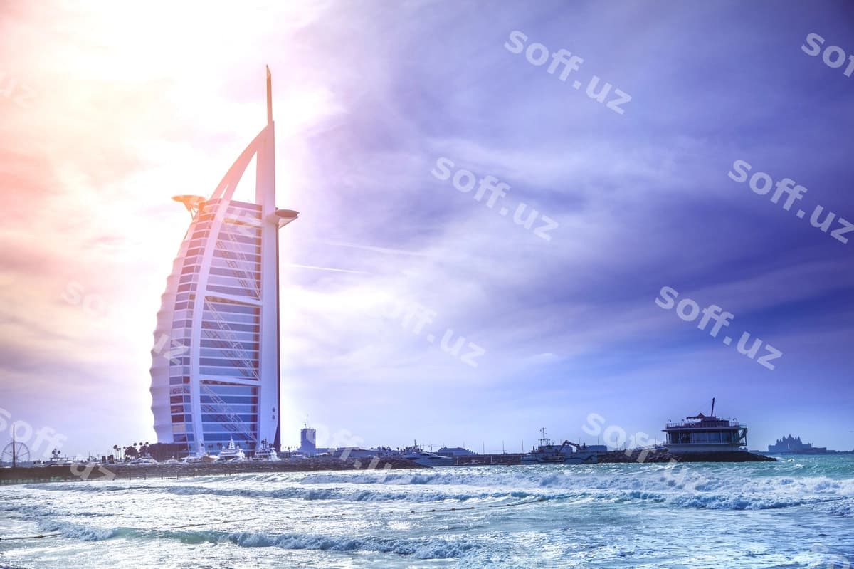 Burj al-Arab hoteli Jumeirah Beachdan | Burj al arab hotel from jumeirah beach