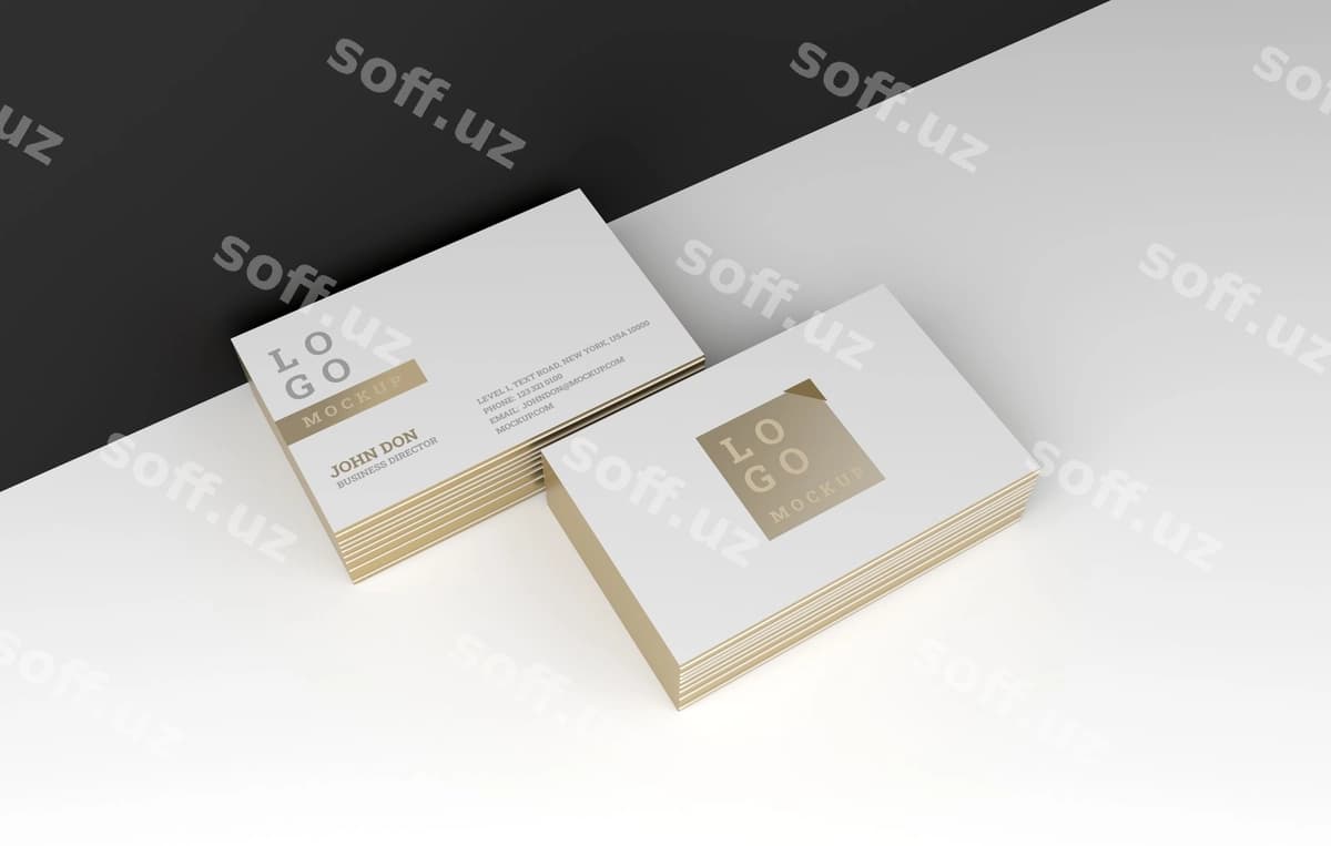 Biznes karta namunasi | Business card mockup