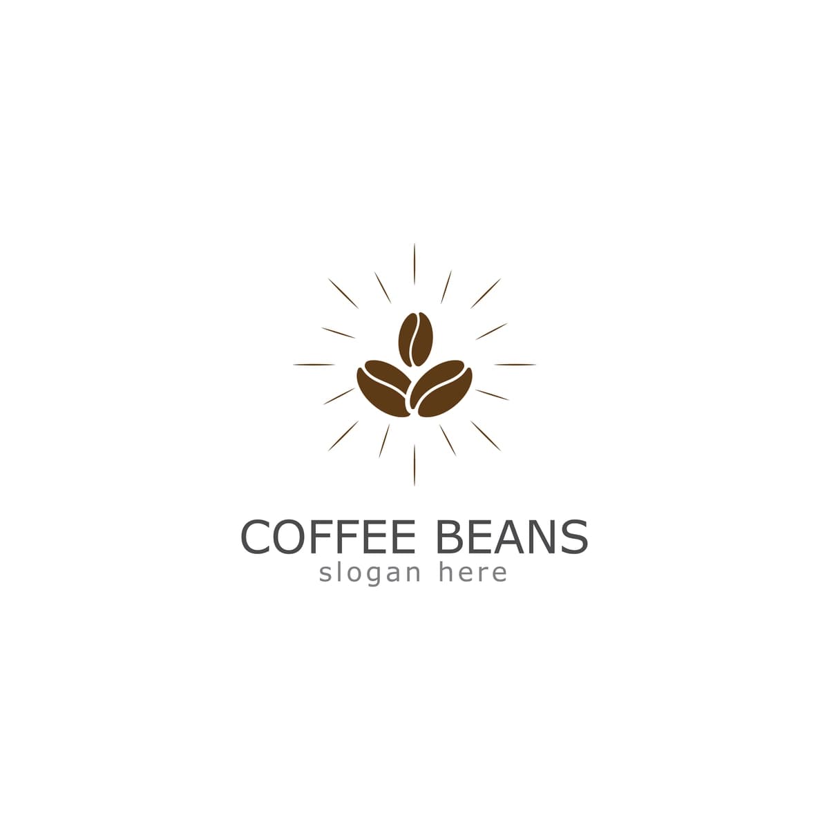 Kofe loviya logotipi vektor tasviri | Coffee beans logo icon vector illustration