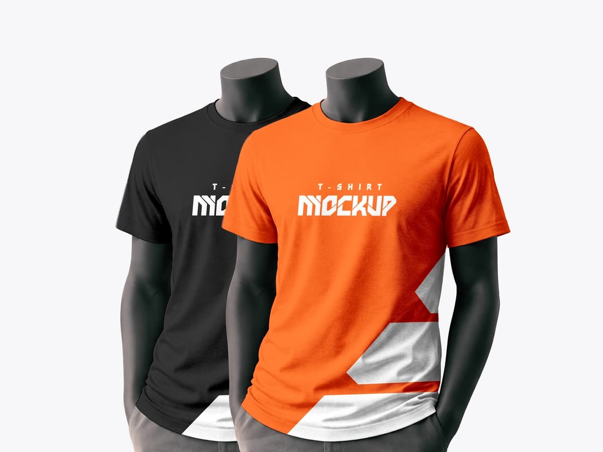 Haqiqiy futbolka maketi shablonlari manekenlari kiyim brendi | Realistic t shirt mockup template mannequins apparel branding