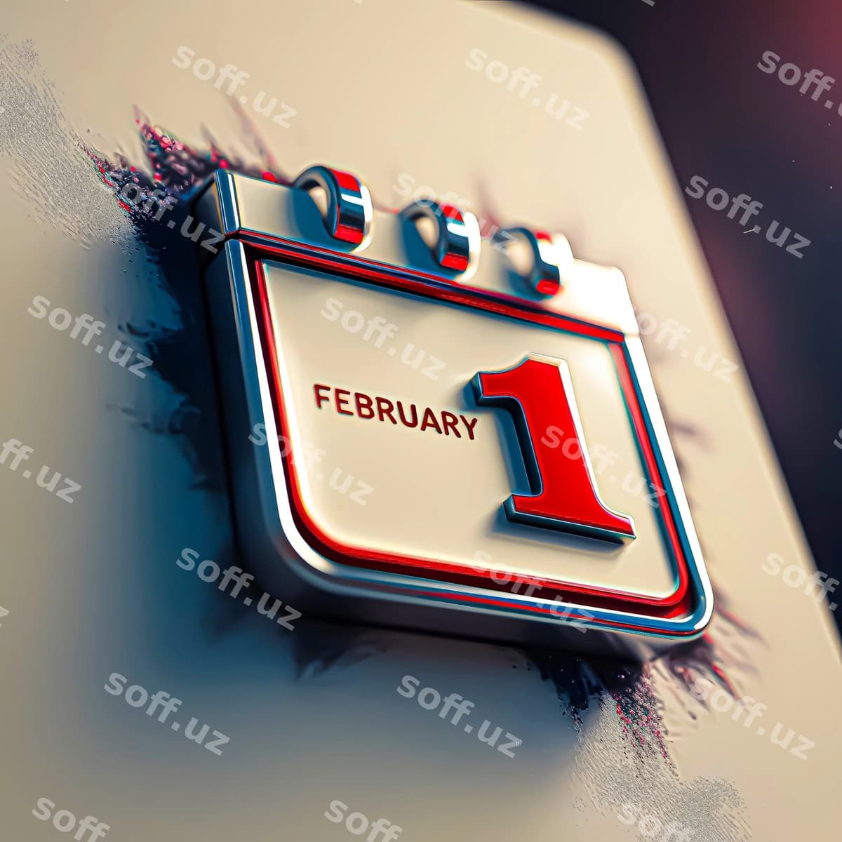 Taqvim belgisi 1-fevral | Calender icon 1 february