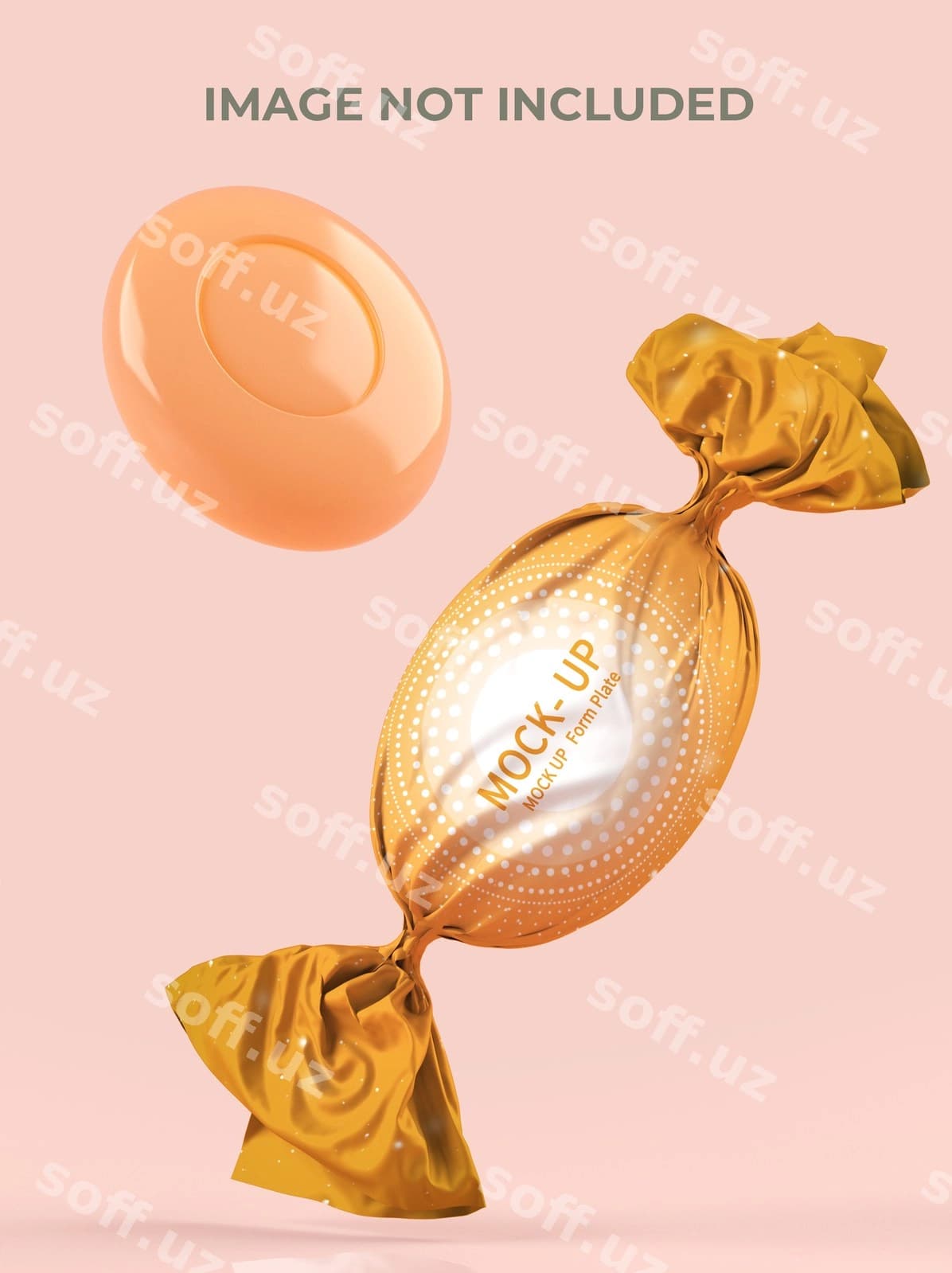Shirinlik qadoqi namunasi | Candy wrapper mockup