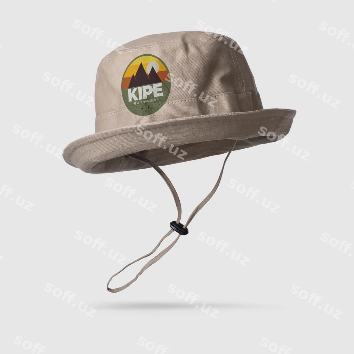 Paxlama bosh kiyim namunasi ajraltirilgan | Canvas bucket hat mockup isolated