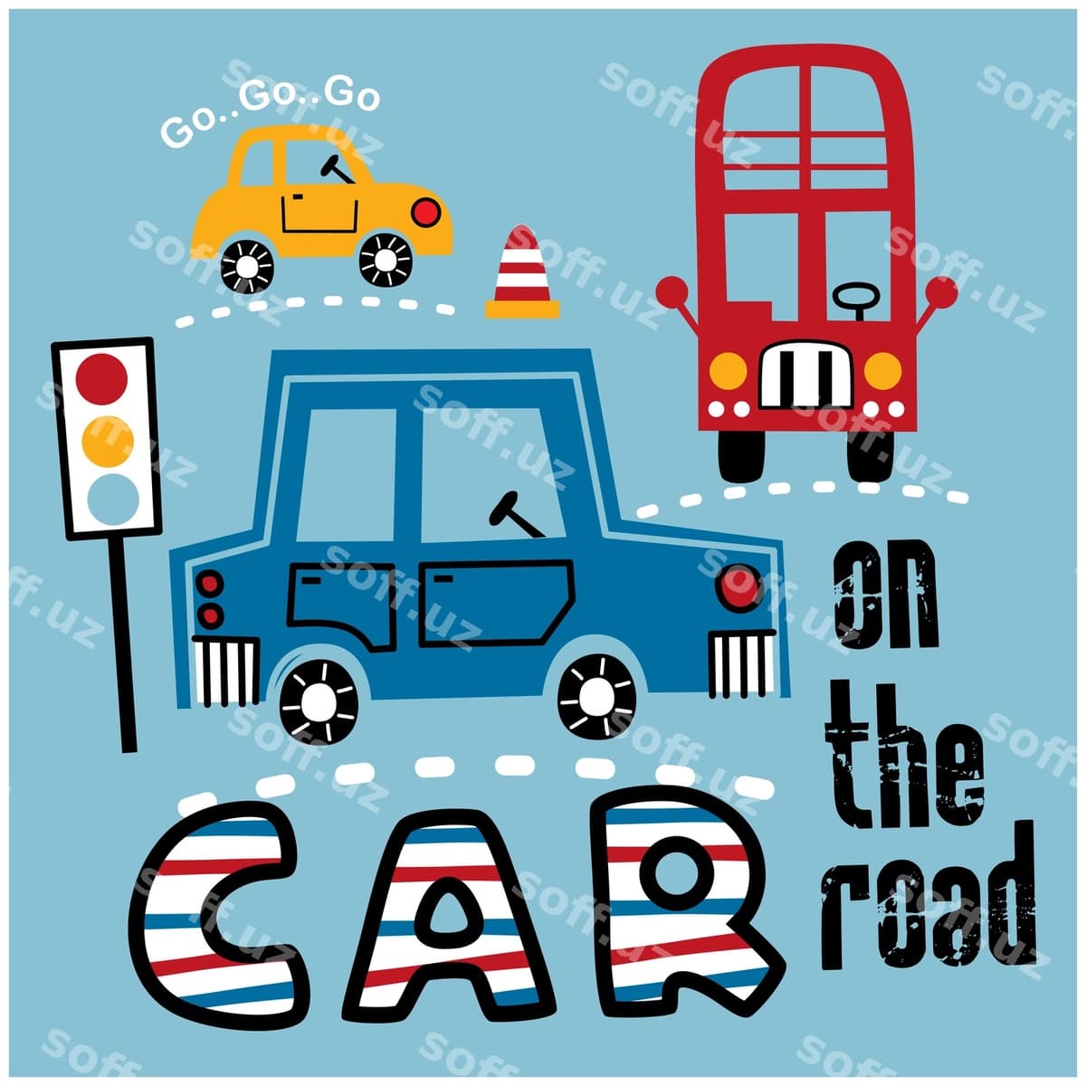 Mashina avtobus yo'l kulgili karikatura | Car bus road funny cartoon