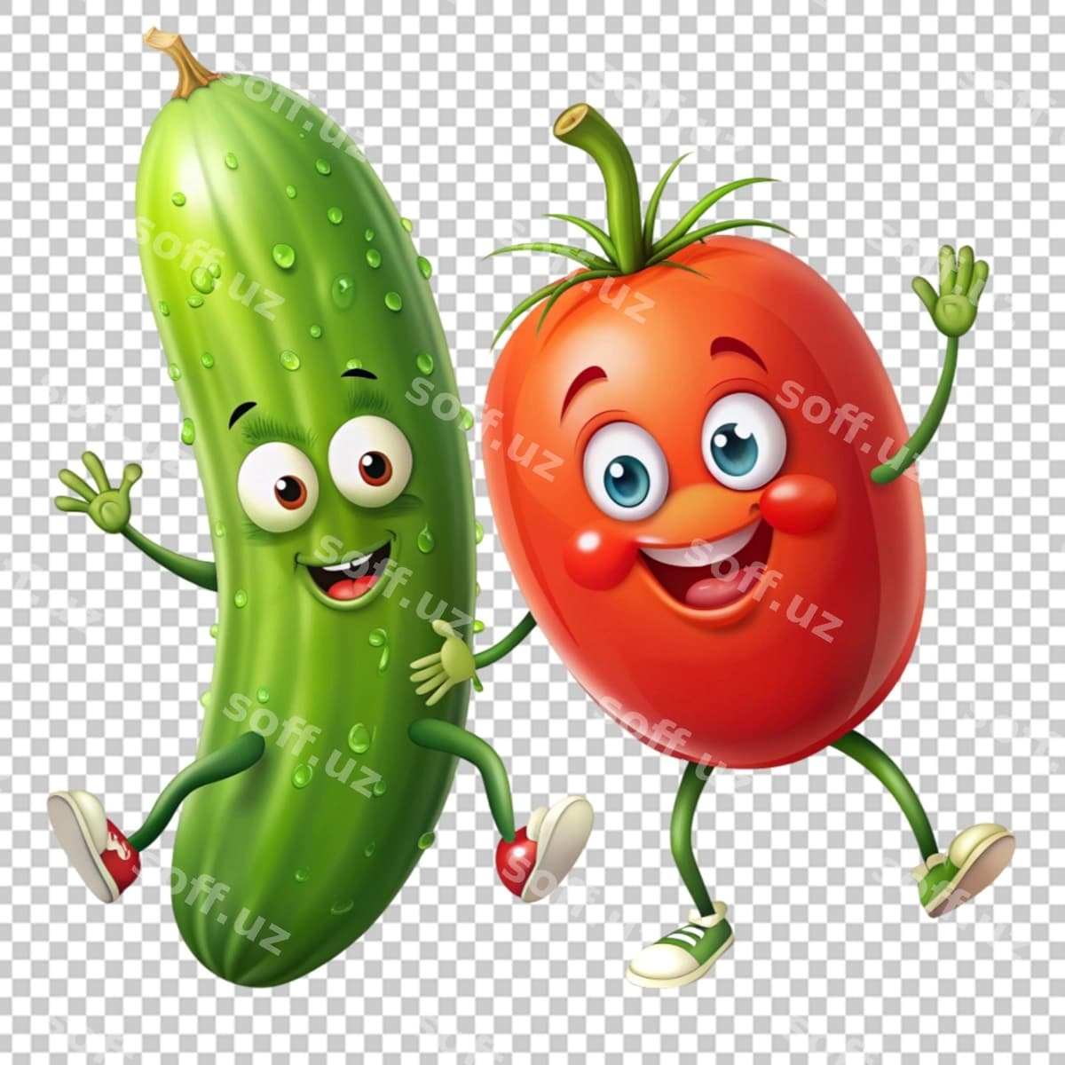 Multfilm sabzavotlari bir-biri bilan gaplashmoqda | Cartoon vegetables talking each other