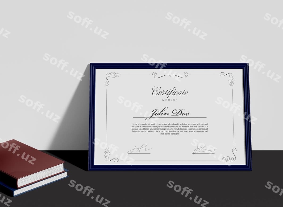 Sertifikat namunasi | Certificate mockup