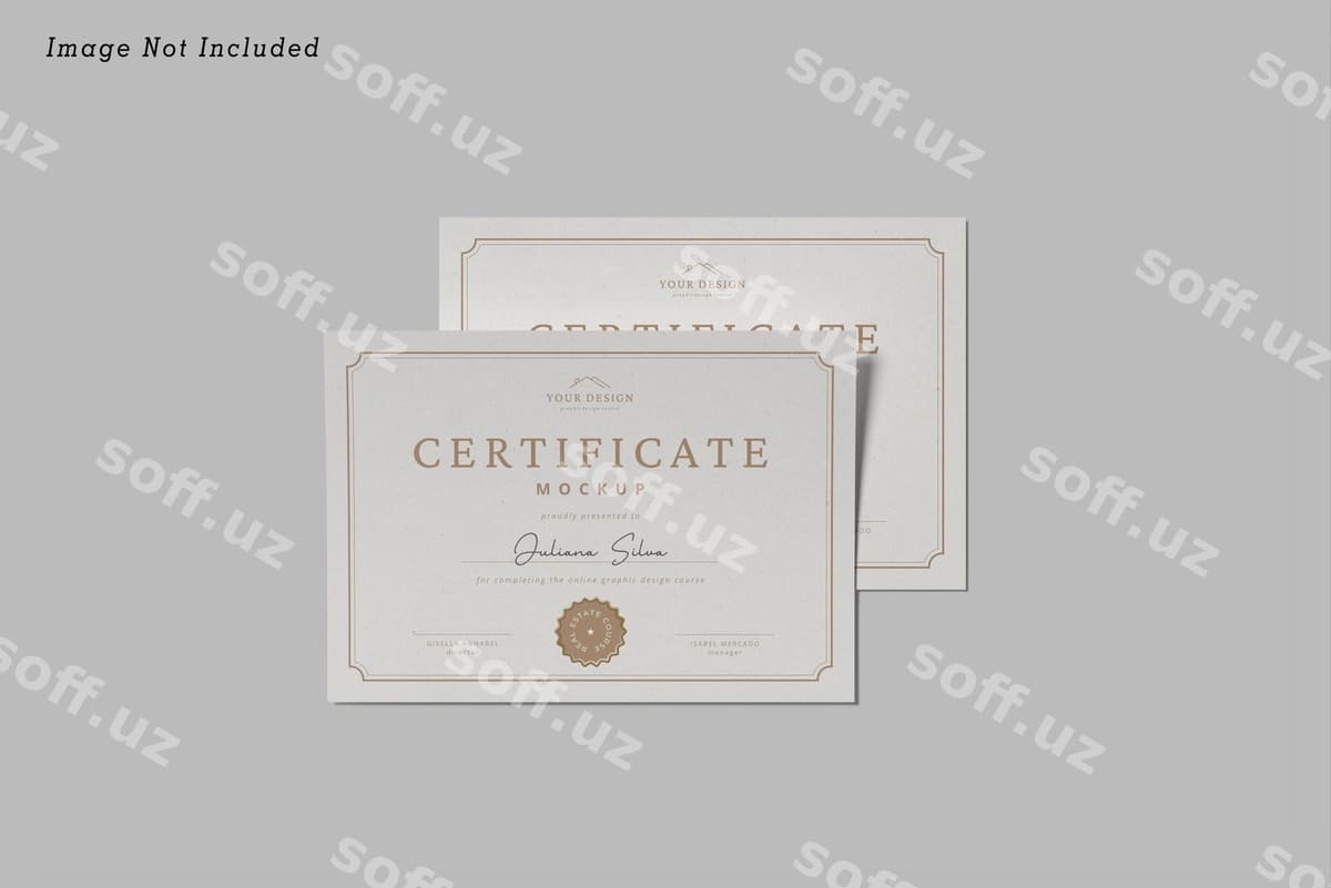 Sertifikat namunasi | Certificate mockup