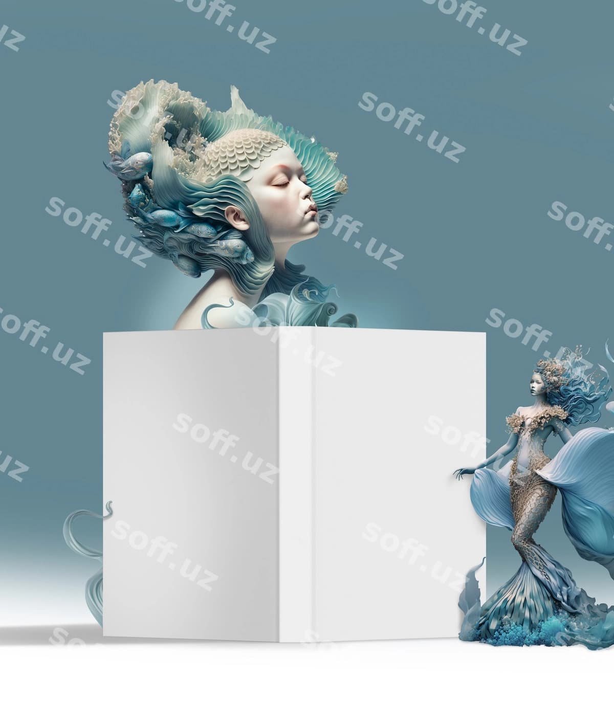 Cgi mockup collage bolalar kitobi | Cgi mockup collage children book