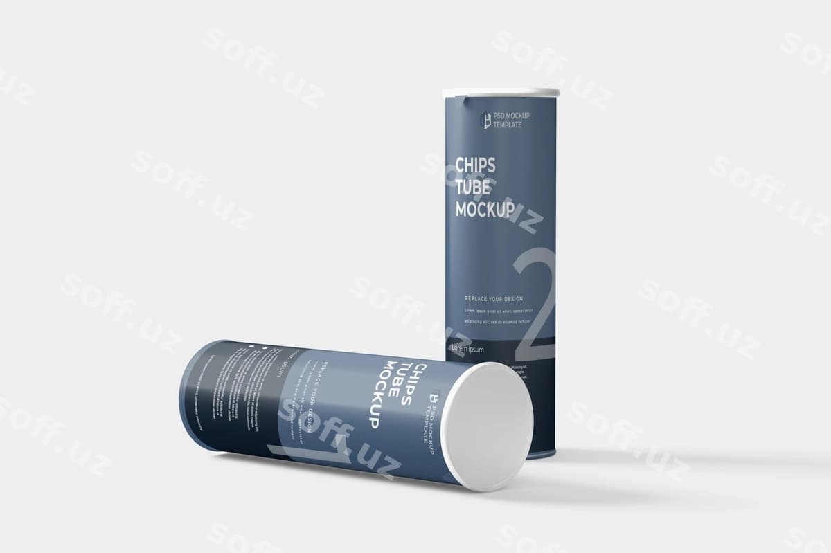 Choy tuba namunasi | Chips tube mockup