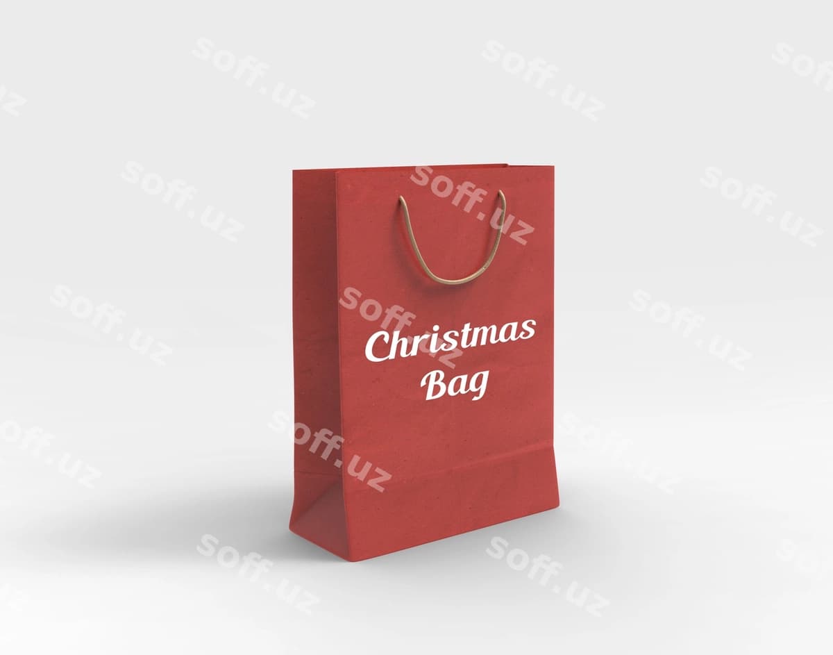 Rojdestvo sumkasi maketi | Christmas bag mockup