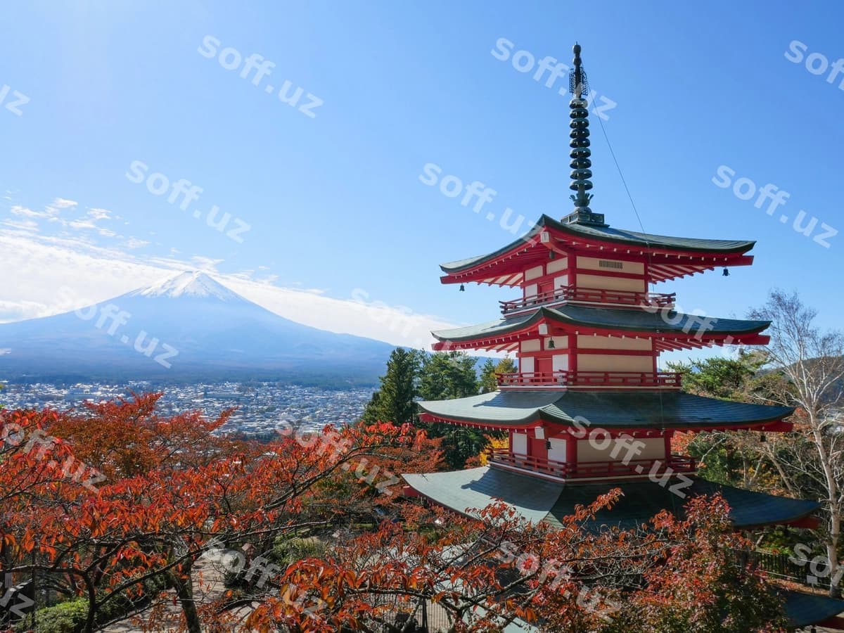 Chureito pagoda Fuji to'pka | Chureito pagoda mountain fuji