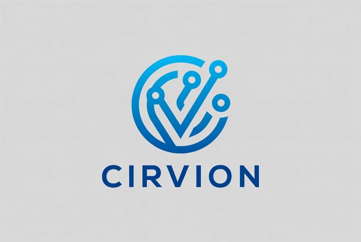 CIRVION – Innovatsion texnologiya brendi uchun logo