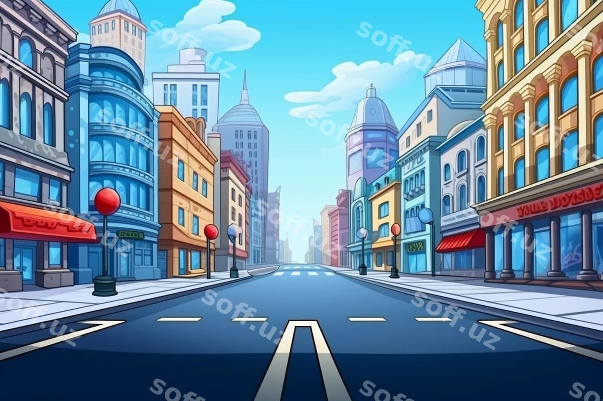 Shahar orqa fonda dizayn | City background design