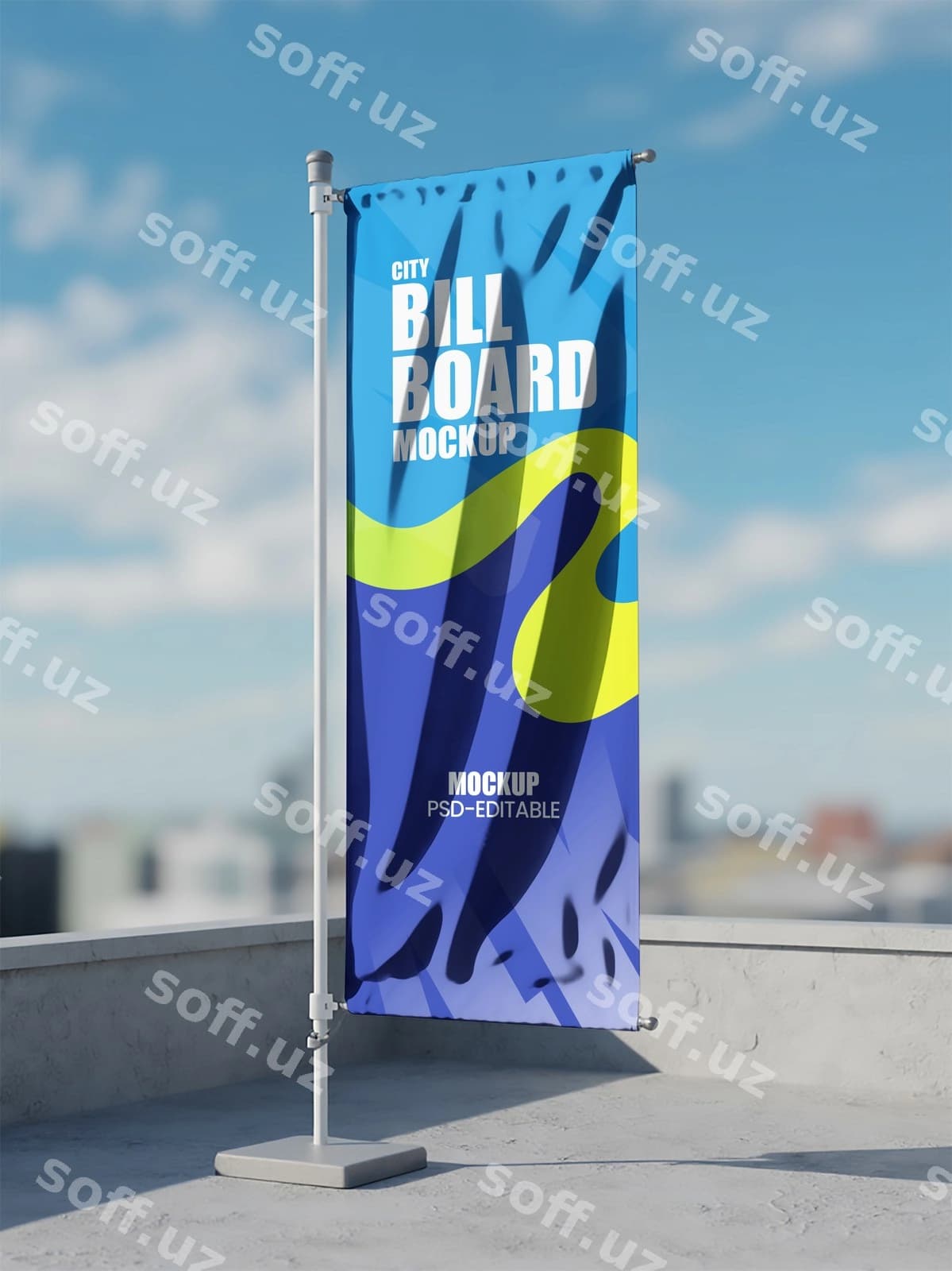 Shahar billboard mockup | City billboard mockup