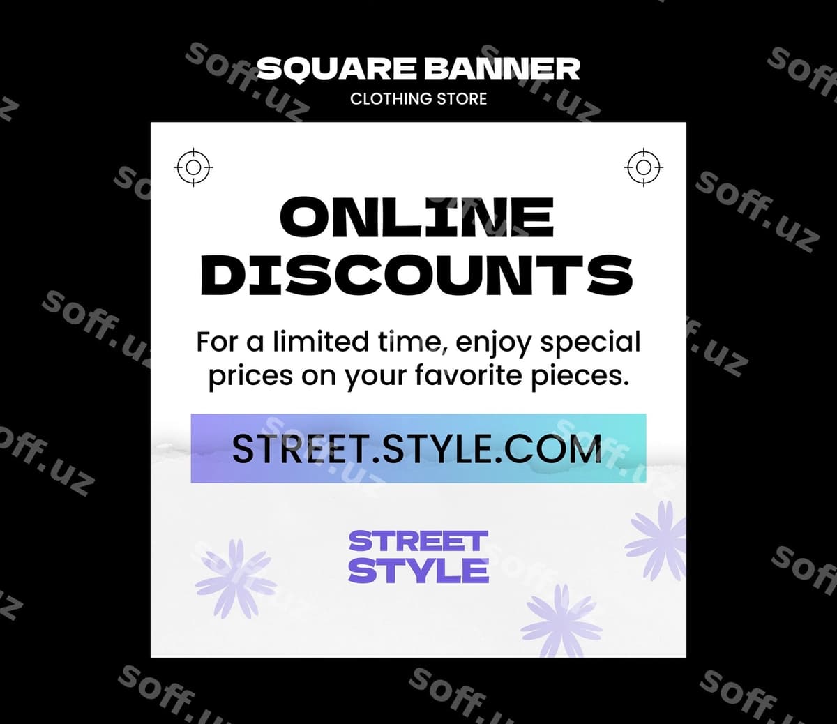 Kiyim do'koni shabloni dizayni | Clothing store template design