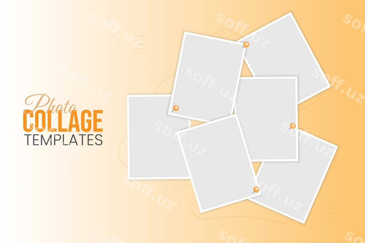 Kollej shablon hodisasi | Collage template event