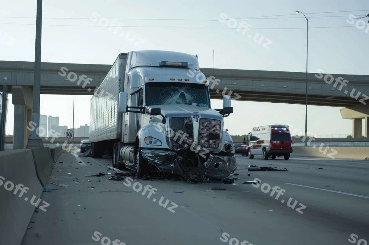Texas shahrida yarim yuk avtomobili to'qnashuv haya hodisasi | Collision chaos semi truck accident texas