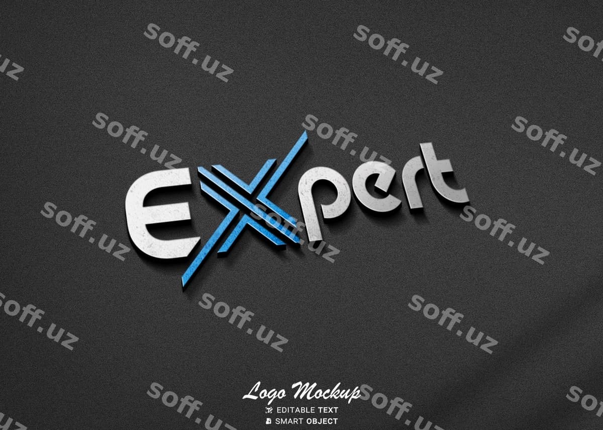 Korporatsiya logotipi namunasi | Corporate logo mockup