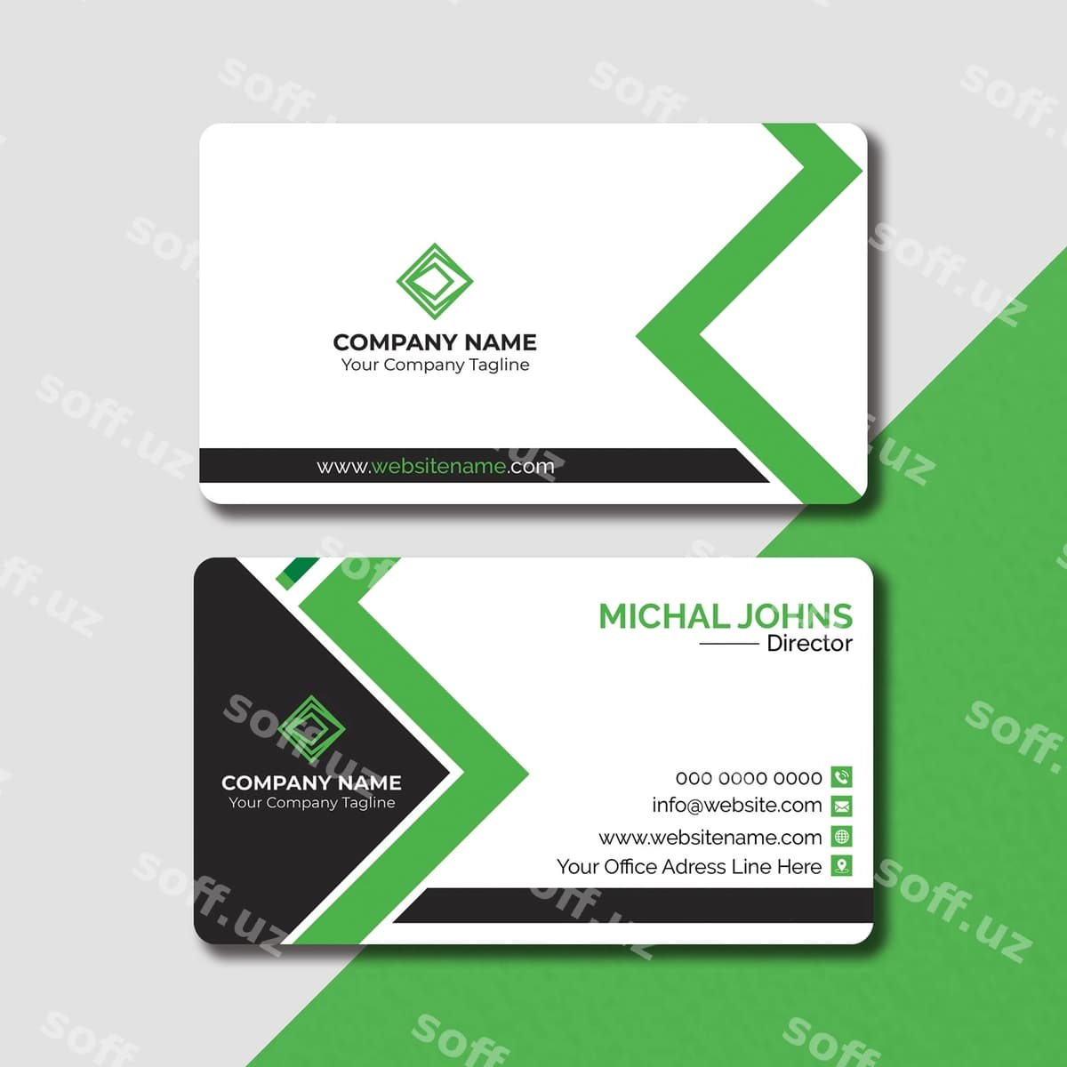 Ijodkor zamonaviy biznes karta dizayni | Creative modern business card design