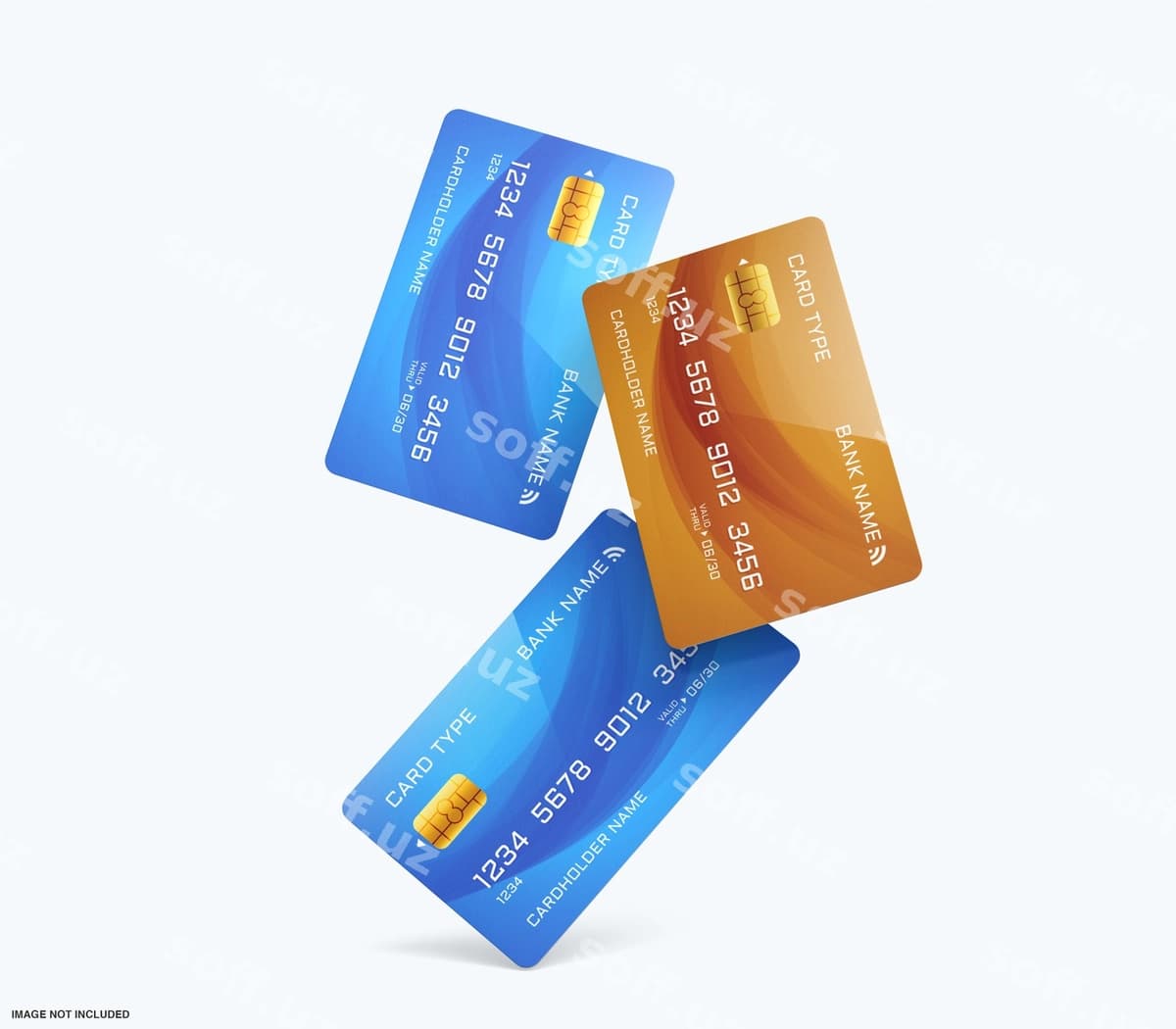 Kredit debet karta mockup | Credit debit card mockup