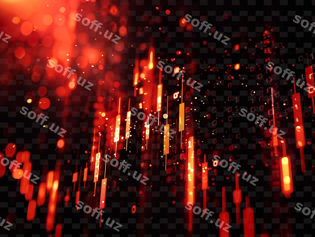 Qorong'iq orqa fonda qizil sariq yorqin bilan | Dark background with red yellow light