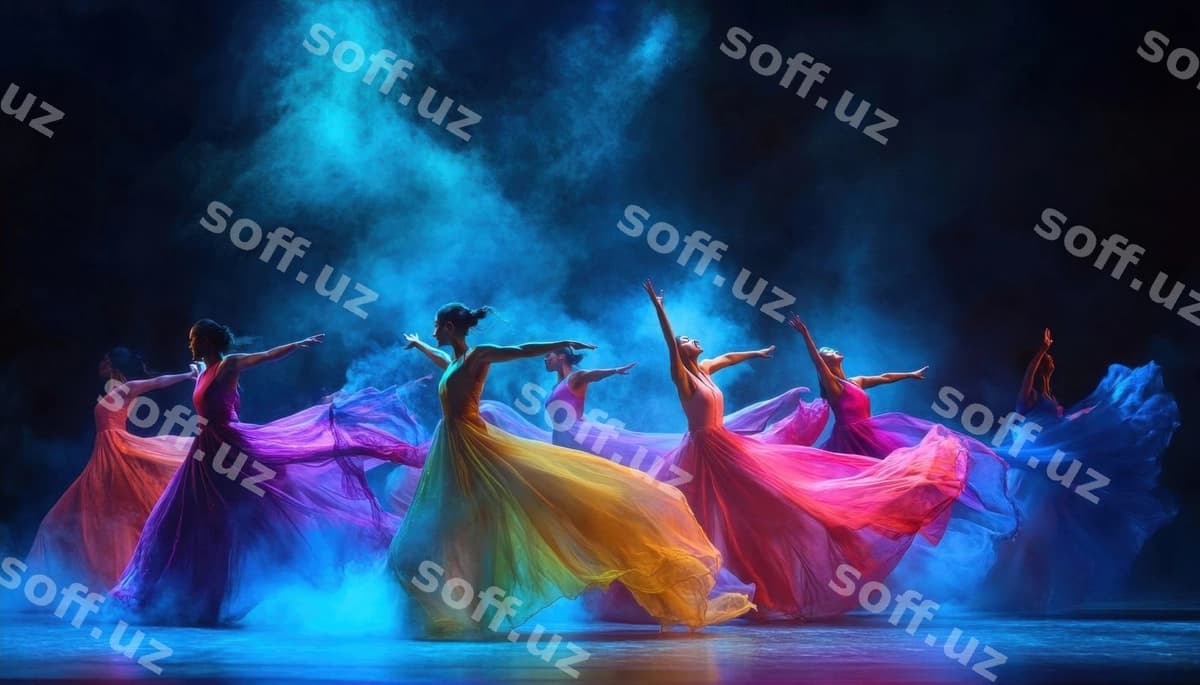 Pariza rangli raqs aylantirgich | Dazzling dance whirl color