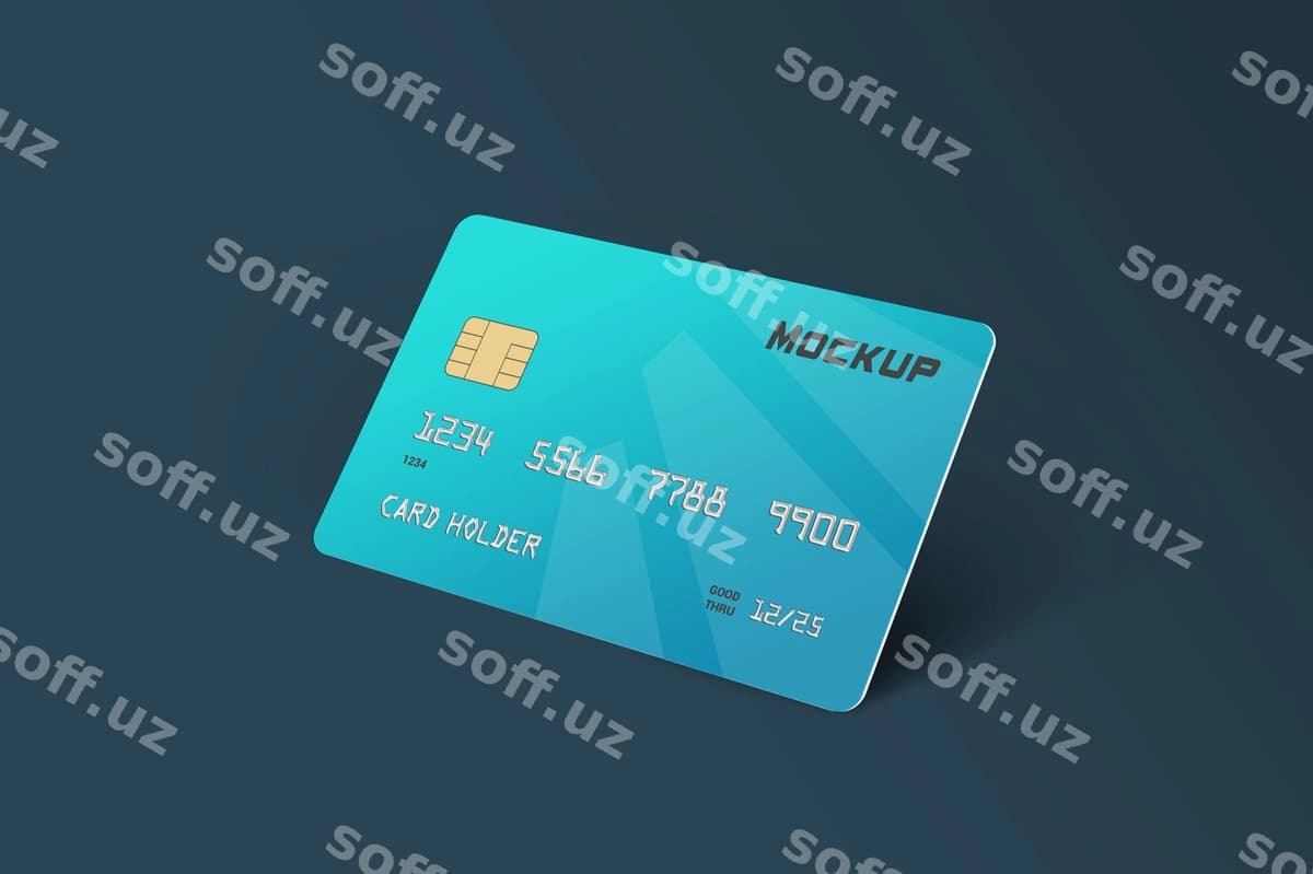 Debit karta namuna dizayni | Debit card mockup design