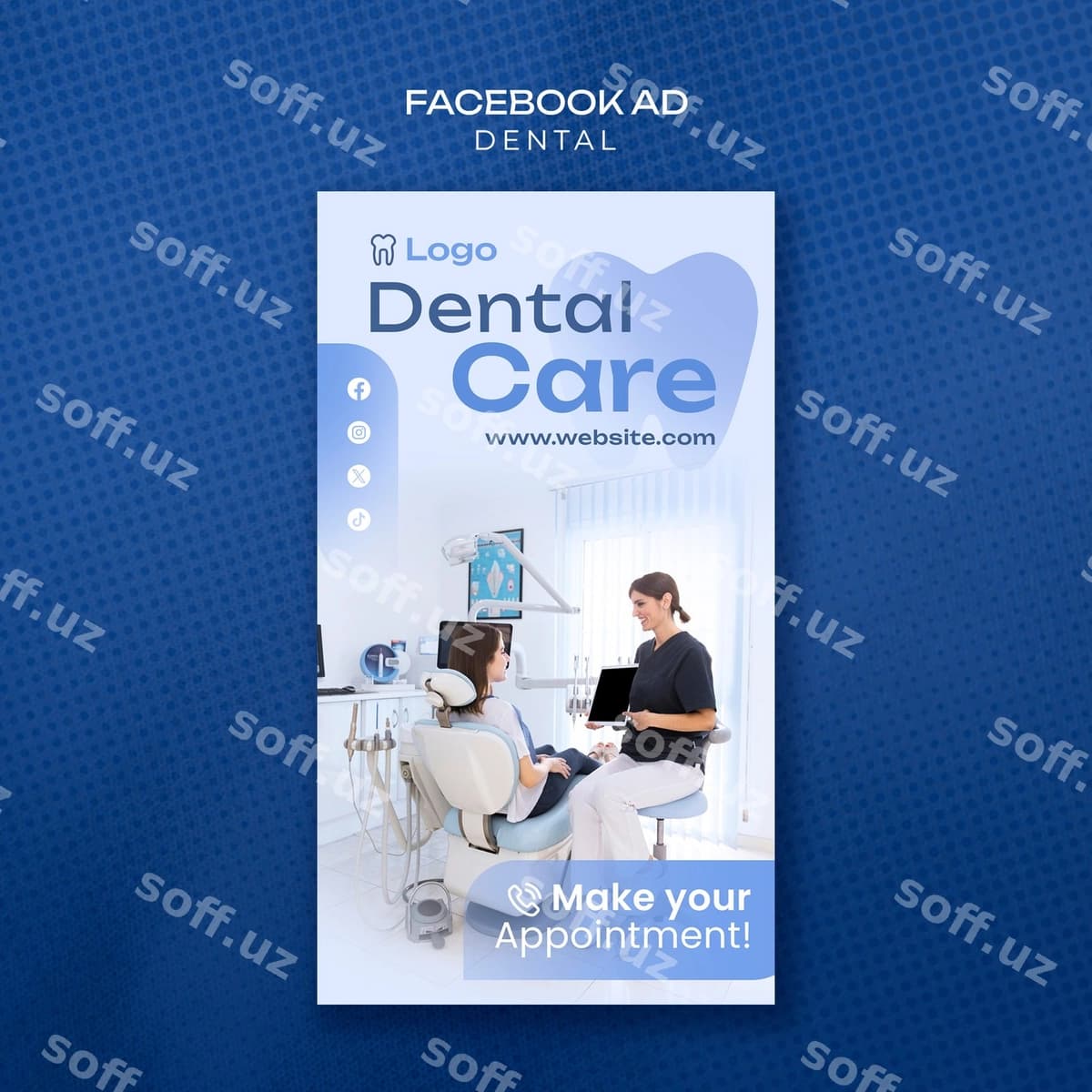 Dental shablon dizayni | Dental template design
